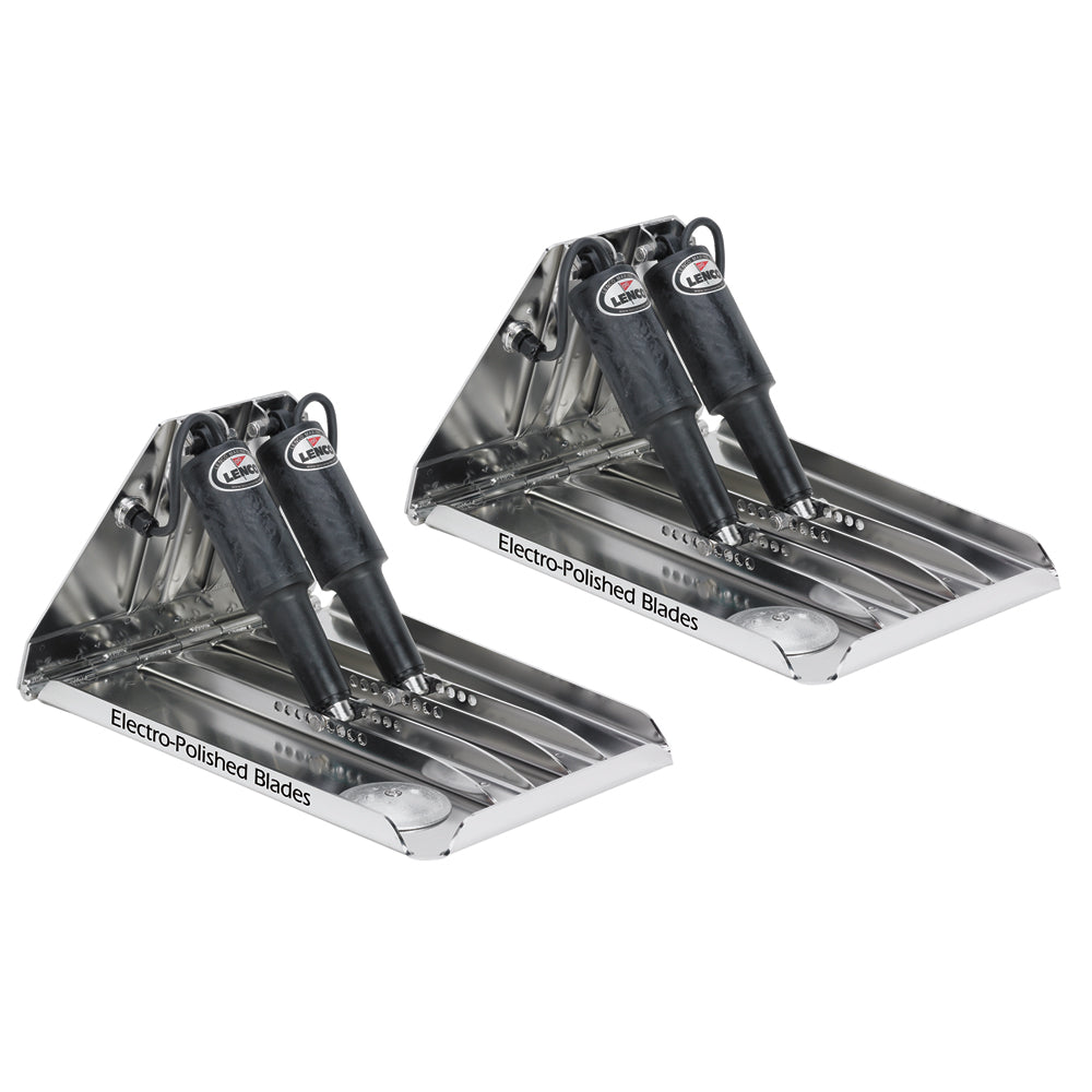 Lenco 19in x 14in Extreme Duty Performance Trim Tab Kit without Switch Kit 12V | SendIt Sailing