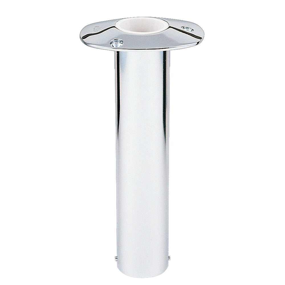 Lee's 0 degree Stainless Steel Flush Mount Rod Holder - 2in OD | SendIt Sailing