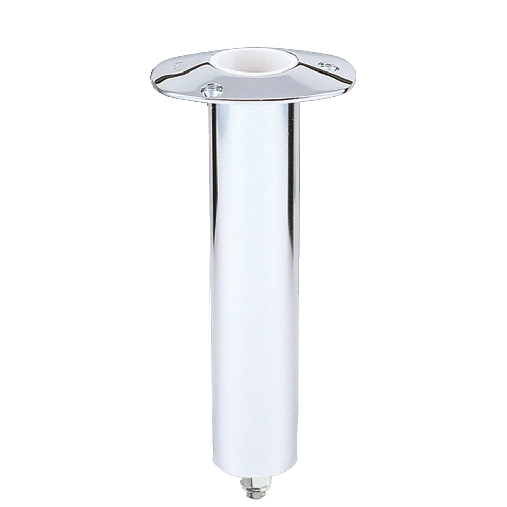 Lee's 0 degree Stainless Steel Swivel Base Flush Mount Rod Holder 2.25in OD X 10.5in Tube | SendIt Sailing