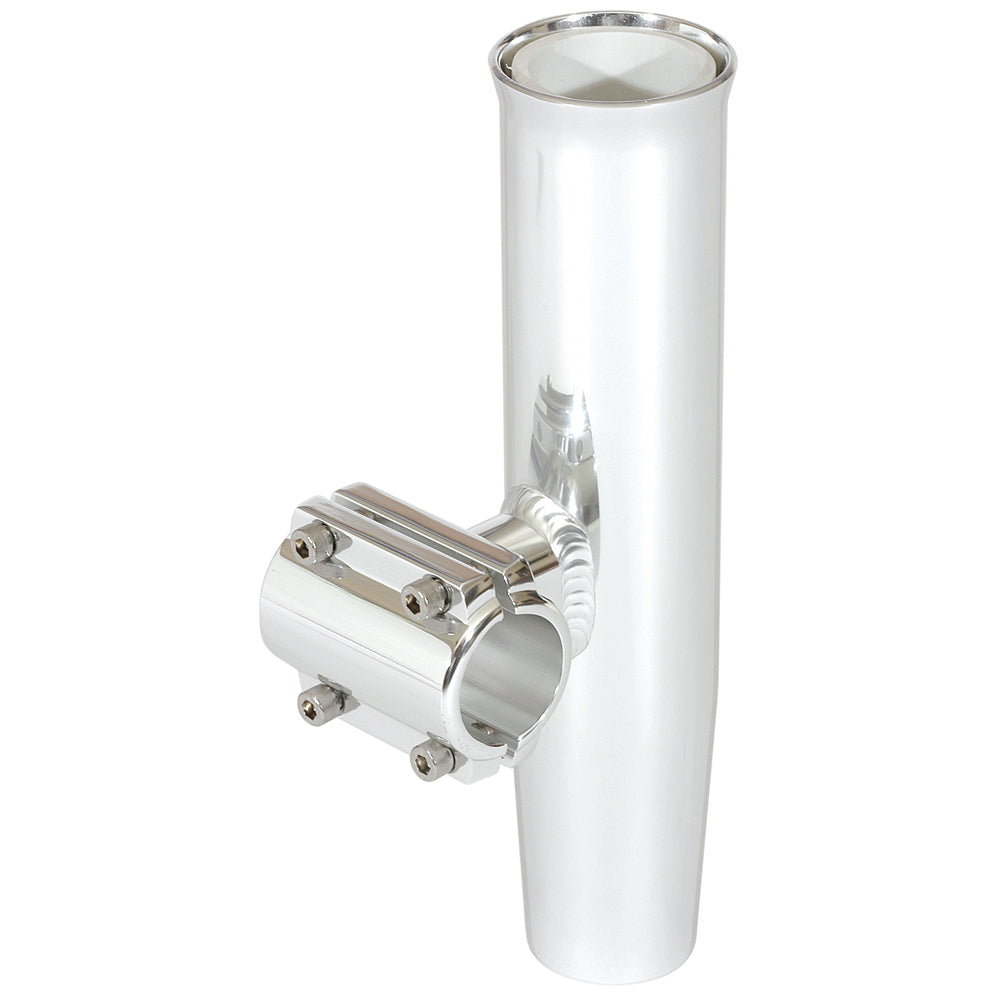 Lee's Clamp-On Rod Holder - Silver Aluminum - Horizontal Mount - Fits 1.900in OD Pipe | SendIt Sailing