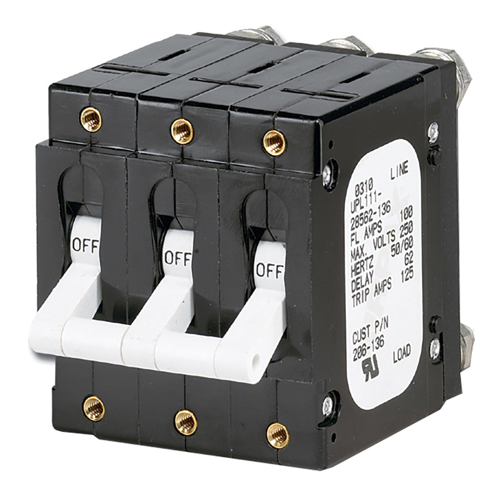 Paneltronics ftCft Frame Magnetic Circuit Breaker - 100 Amp - Triple Pole - White | SendIt Sailing