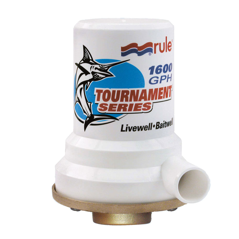 Rule Tournament Series Bronze Base 1600 GPH Livewell Pump | SendIt Sailing
