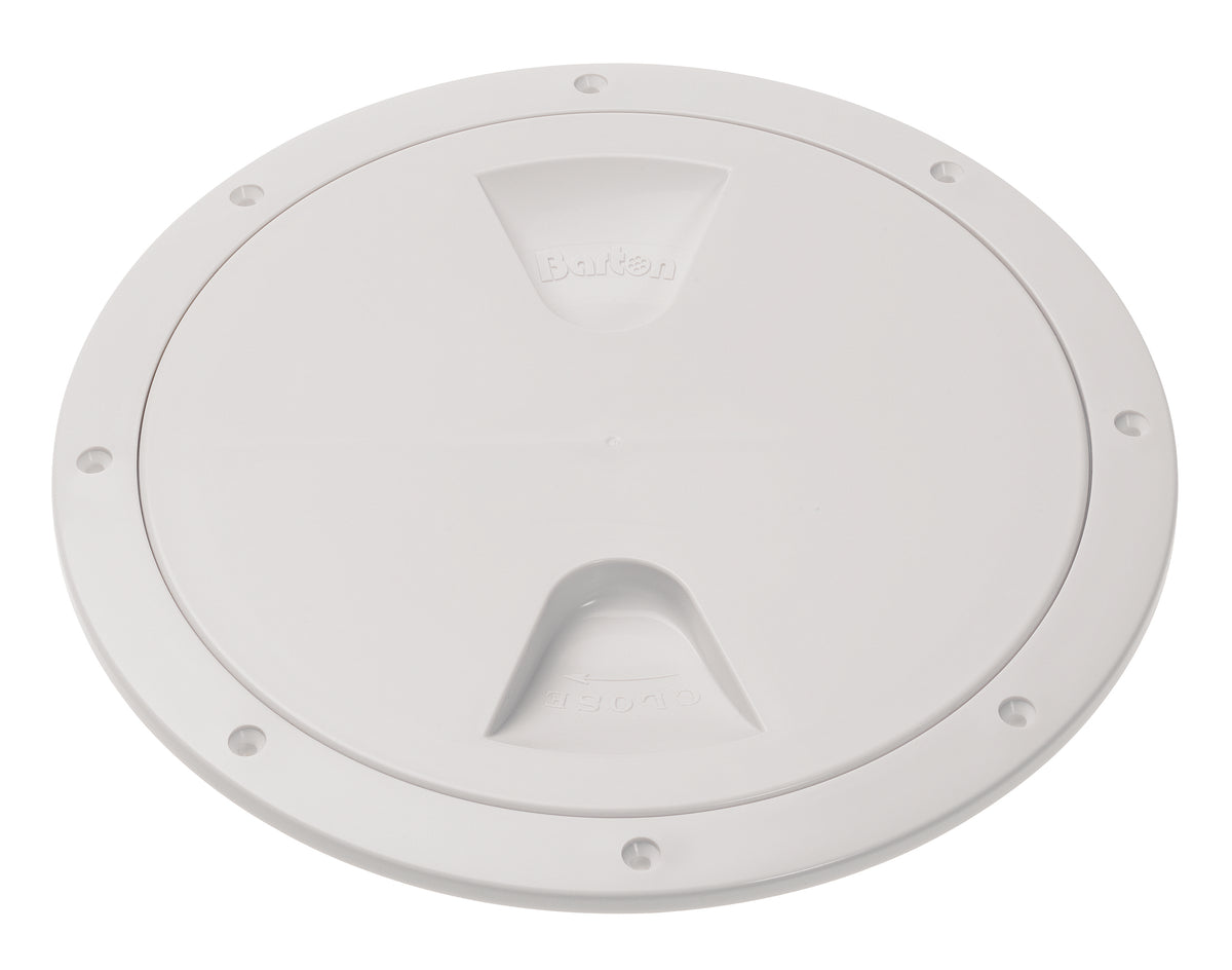 Barton 8in screw inspection cover, white