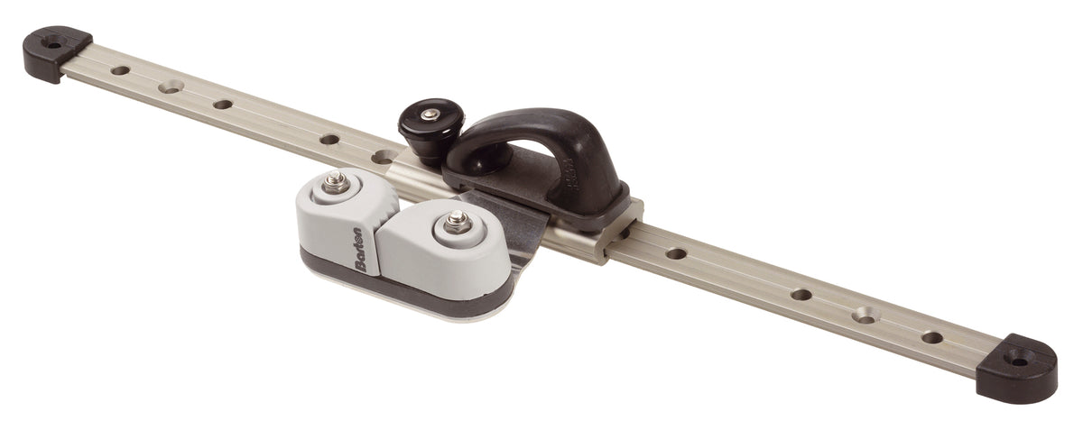 Barton adjustable cam cleat and fairlead on 20mm T-track slide