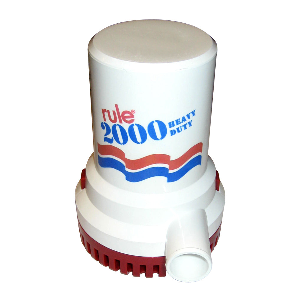 Rule 2000 GPH Non-Automatic Bilge Pump - 24V | SendIt Sailing