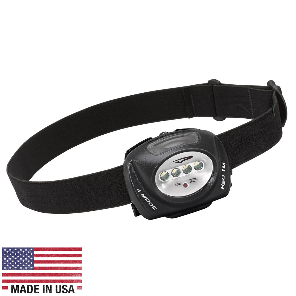 Princeton Tec QUAD Industrial Headlamp - Black | SendIt Sailing