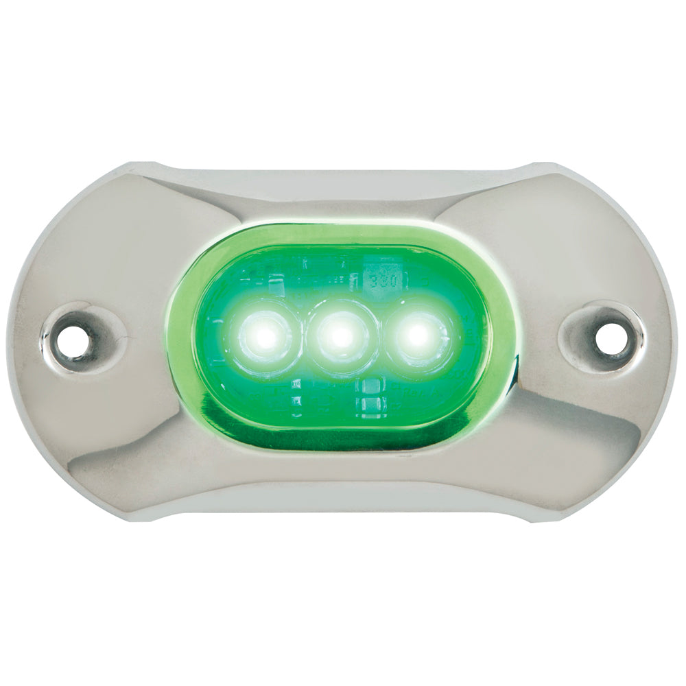 Attwood Light Armor Underwater LED Light - 3 LEDs - Green | SendIt Sailing
