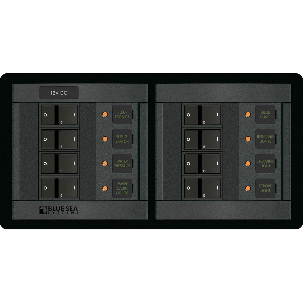 Blue Sea 1225 12V DC 8 Position - Horizontal | SendIt Sailing