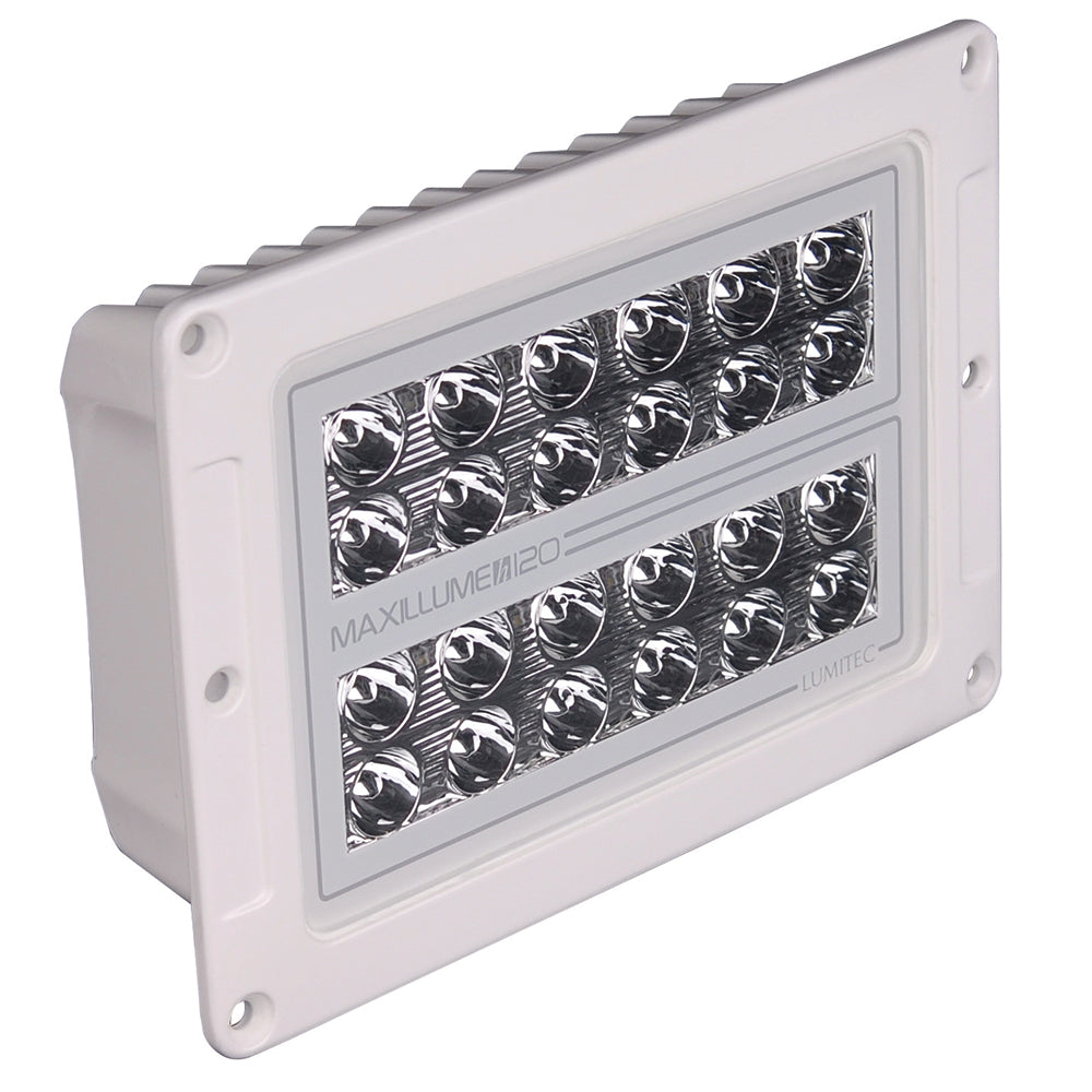 Lumitec Maxillume h120 - Flush Mount Flood Light - White Housing - White Dimming | SendIt Sailing