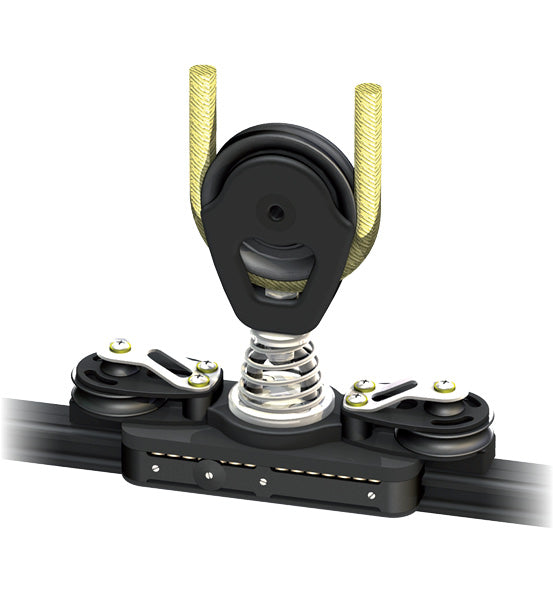 Antal 614.213 Big Boat Car - Maxi 47 L=236mm (3:1) Shackle + 1 Control Sheave + Becket | SendIt Sailing