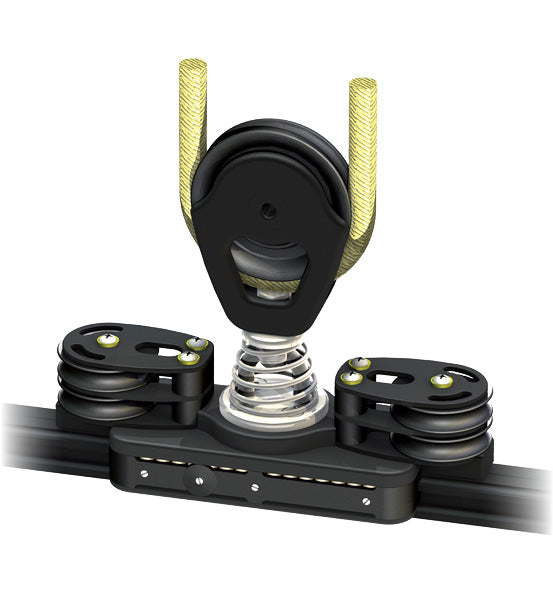 Antal 614.214 Big Boat Car - Maxi 47 L=230mm (4:1) Shackle + 2 Control Sheave | SendIt Sailing