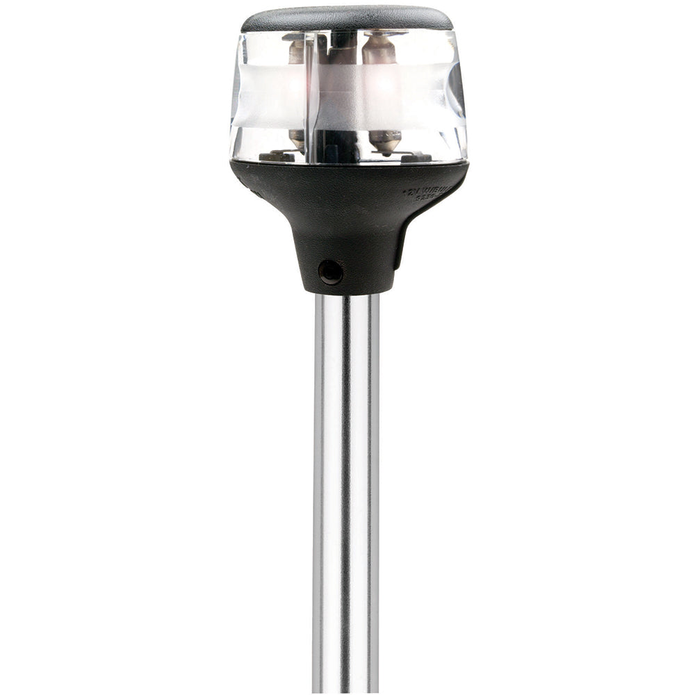 Attwood Fold-Down Incandescent Anchor/Masthead Light - 20in Horizontal Composite Base - 12V | SendIt Sailing