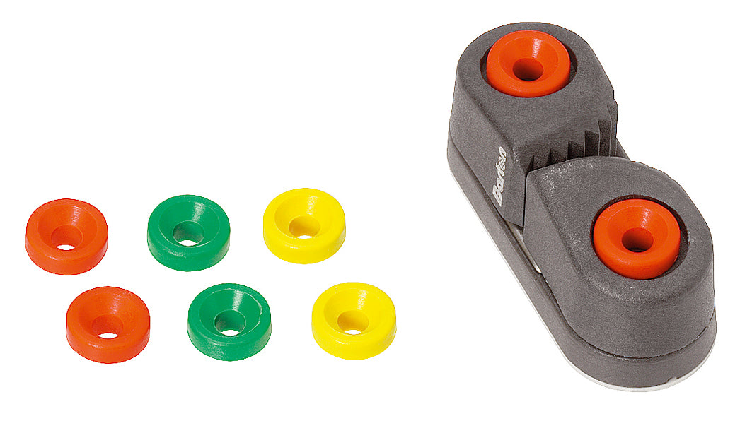 Barton K-Cam Mini top fairlead pack in red, green and yellow