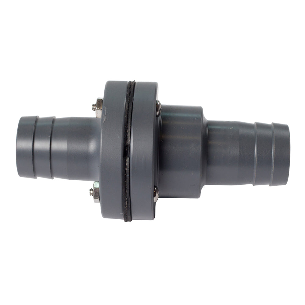 FATSAC 1-1/8in Barbed In-Line Check Valve with O-Rings for Auto Ballast System | SendIt Sailing