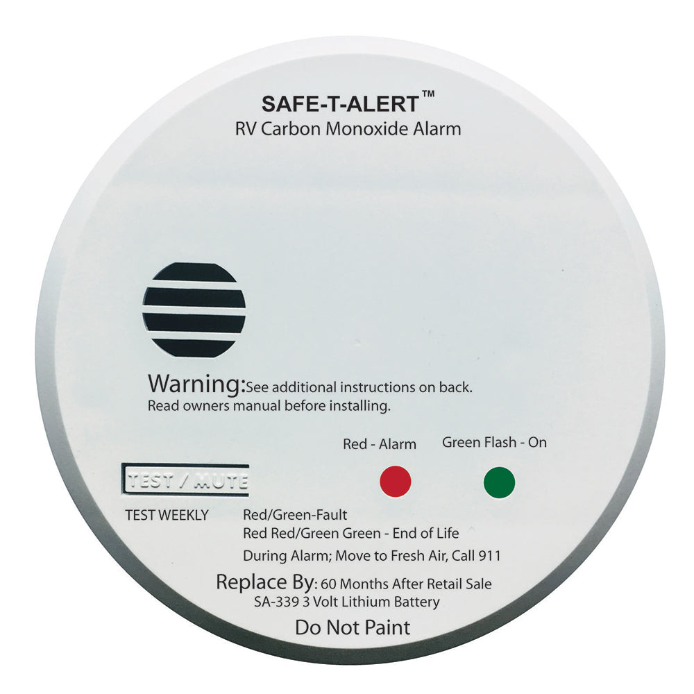 Safe-T-Alert SA-339 White RV Battery Powered CO2 Detector | SendIt Sailing