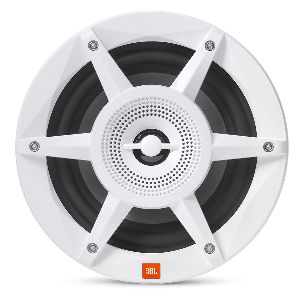 JBL 8in Coaxial Marine RGB Speakers - White STADIUM Series | SendIt Sailing