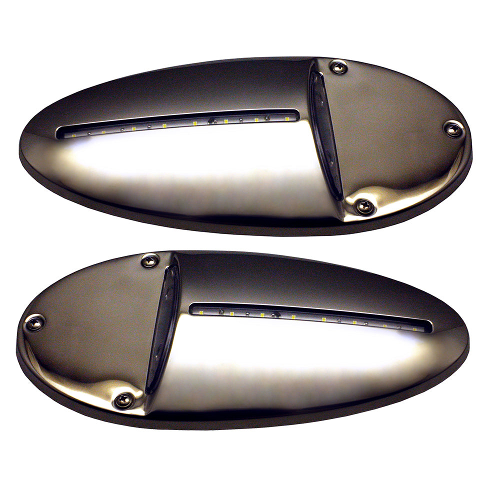Innovative Lighting LED Docking Light- Mirrored Stainless Steel - Pair | SendIt Sailing