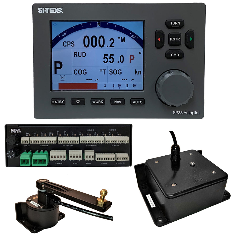 Si-Tex SP38-2 Autopilot Core Pack Including Flux Gate Compass and Rotary Feedback, No Pump | SendIt Sailing