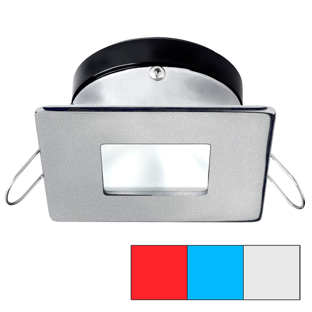 i2Systems Apeiron A1120 Spring Mount Light - Square/Square - Red, Cool White and Blue - Brushed Nickel | SendIt Sailing