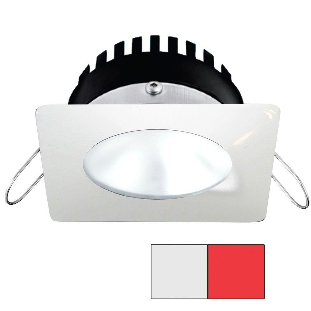 i2Systems Apeiron PRO A506 - 6W Spring Mount Light - Square/Round - Cool White and Red - White Finish | SendIt Sailing