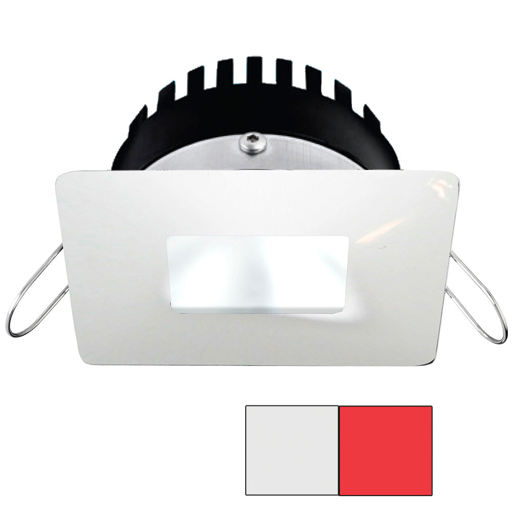 i2Systems Apeiron PRO A506 - 6W Spring Mount Light - Square/Square - Cool White and Red - White Finish | SendIt Sailing