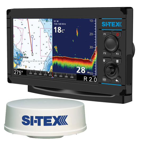Si-Tex NavPro 900 with MDS-12 WiFi 24in Hi-Res Digital Radome Radar with 15M Cable | SendIt Sailing