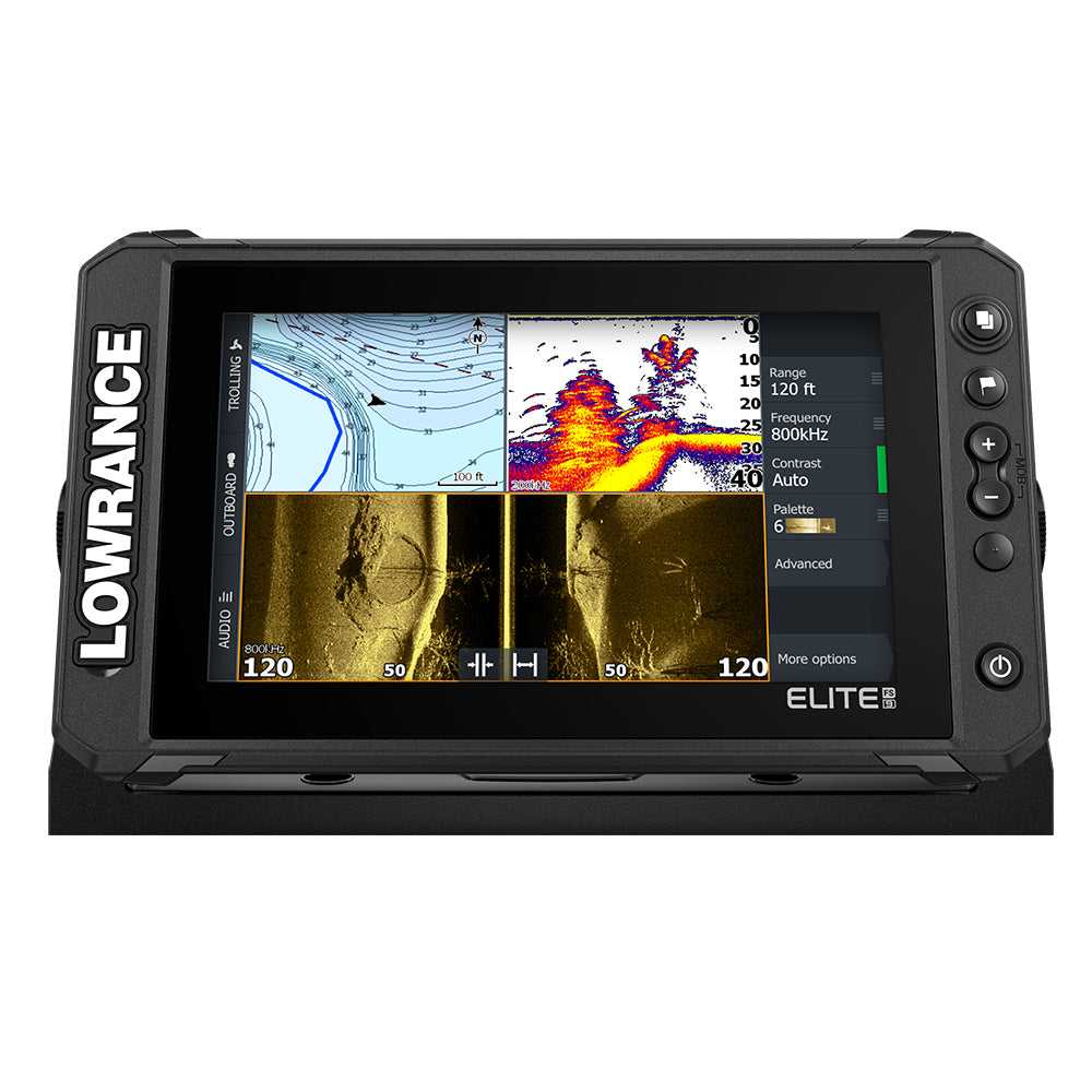 Lowrance Elite FS 9 Chartplotter/Fishfinder with Active Imaging™ 3-in-1 Transom Mount Transducer | SendIt Sailing