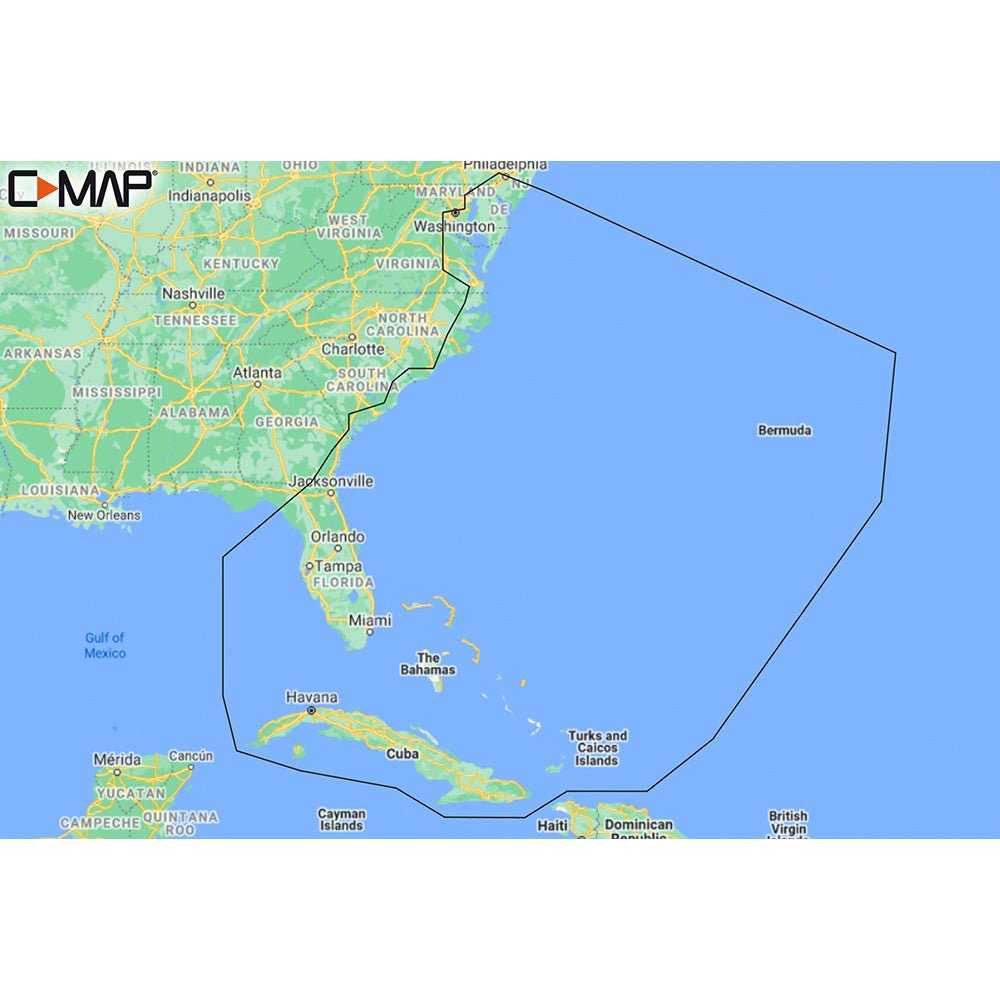 C-MAP M-NA-Y203-MS Chesapeake Bay to Bahamas REVEAL Coastal Chart | SendIt Sailing