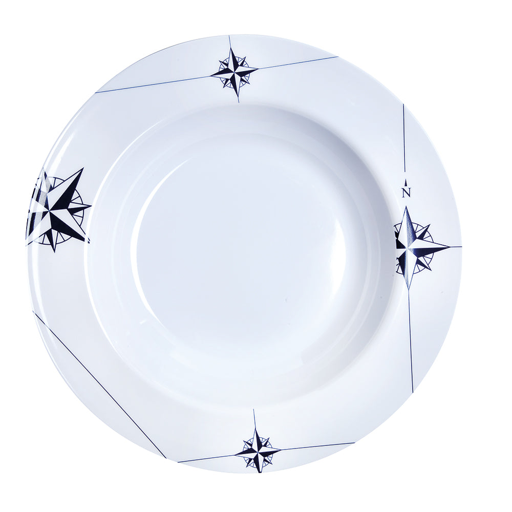 Marine Business Melamine Deep, Round Soup Plate - Northwind - 8.8in Set of 6 | SendIt Sailing