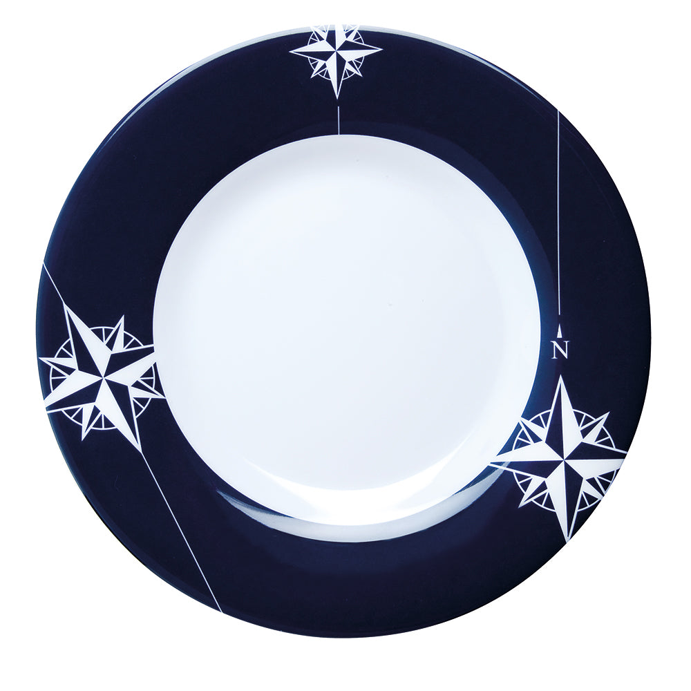 Marine Business Melamine Round Dessert Plate - Northwind - 7in Set of 6 | SendIt Sailing
