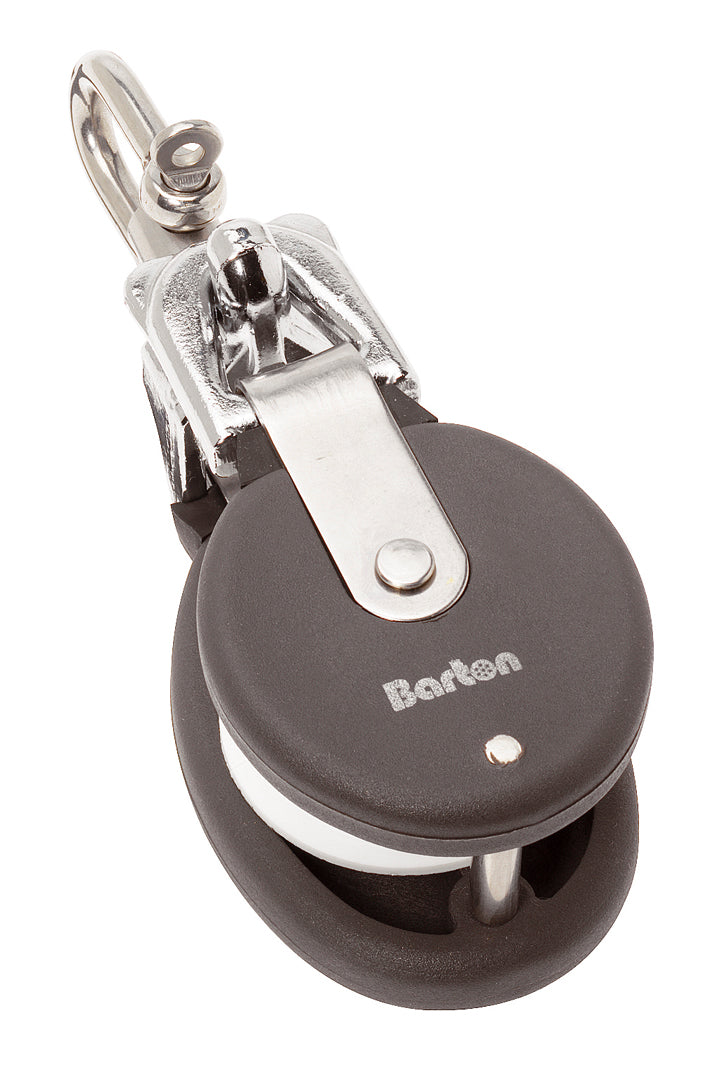Barton snatch block with stainless D-shackle