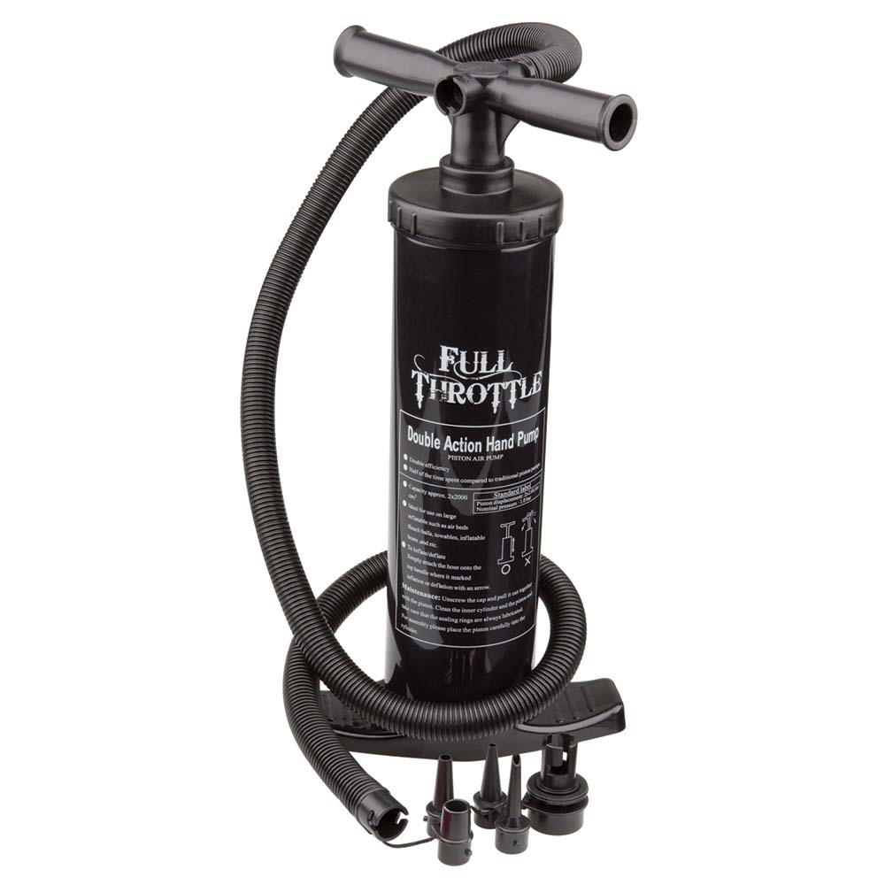 Full Throttle Dual Action Hand Pump - Black | SendIt Sailing