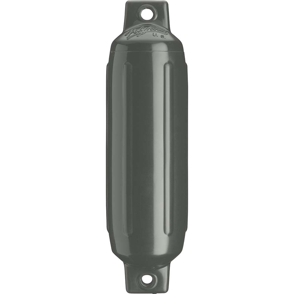 Polyform G-2 Twin Eye Fender 4.5in x 15.5in - Graphite | SendIt Sailing