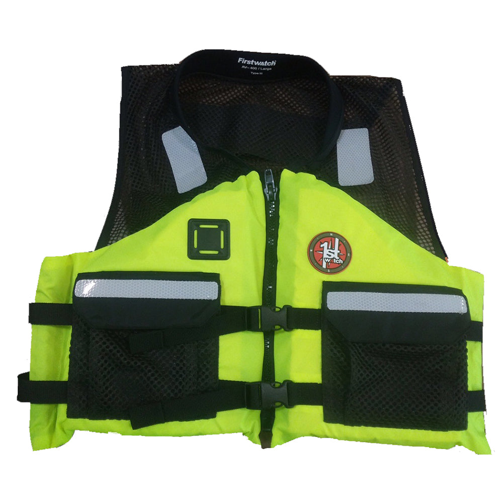 First Watch AV-5001 Crew Vest - Hi-Vis Yellow | SendIt Sailing