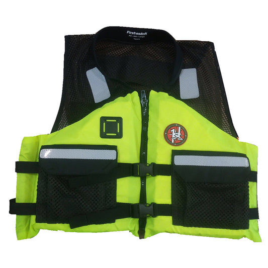 First Watch AV-5001 Crew Vest - Hi-Vis Yellow | SendIt Sailing