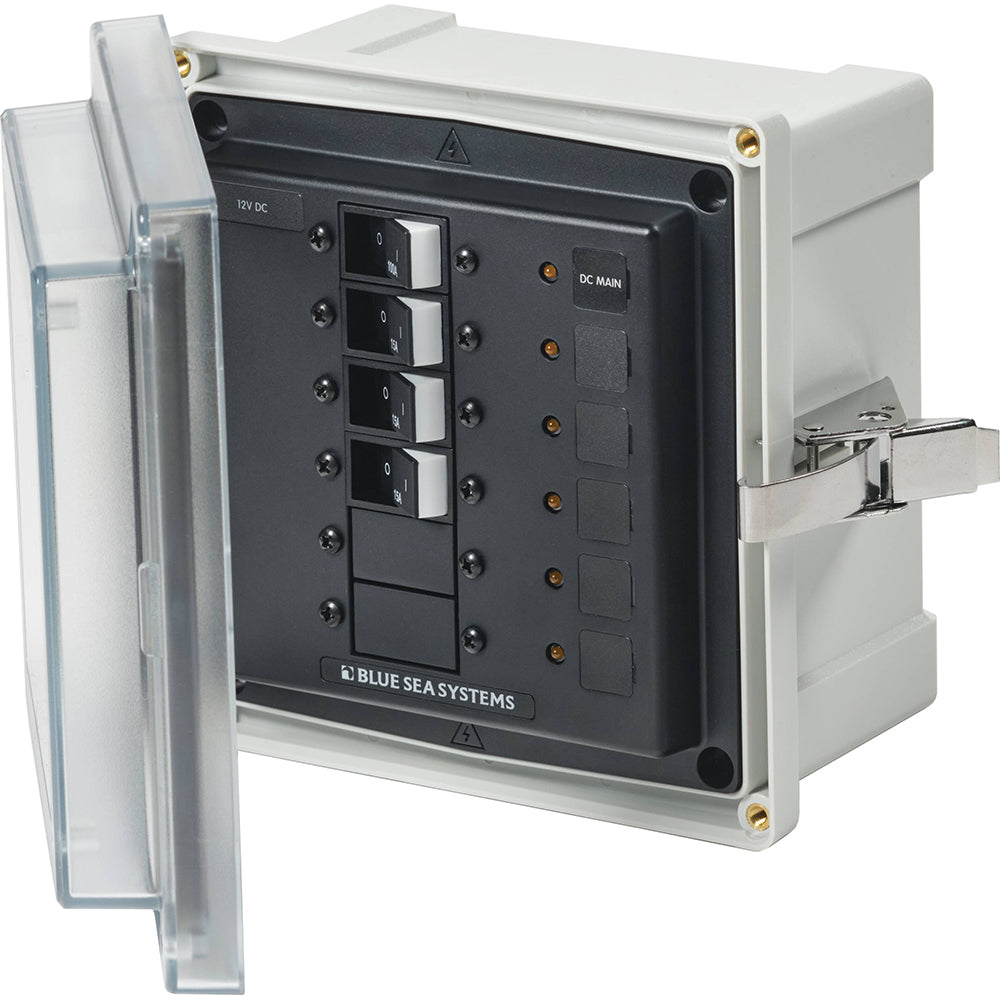 Blue Sea 3133 - SMS Panel Enclosure with Main &; 3 Branch (12/24V) - 12/24V DC | SendIt Sailing