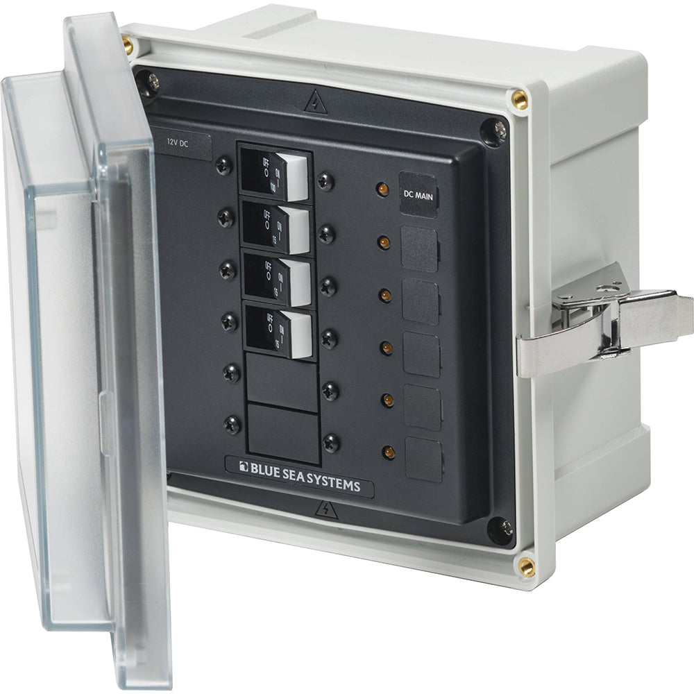 Blue Sea 3135 - SMS Panel Enclosure with UL Main &; 3 Branch (12/24V) - 12/24V DC | SendIt Sailing