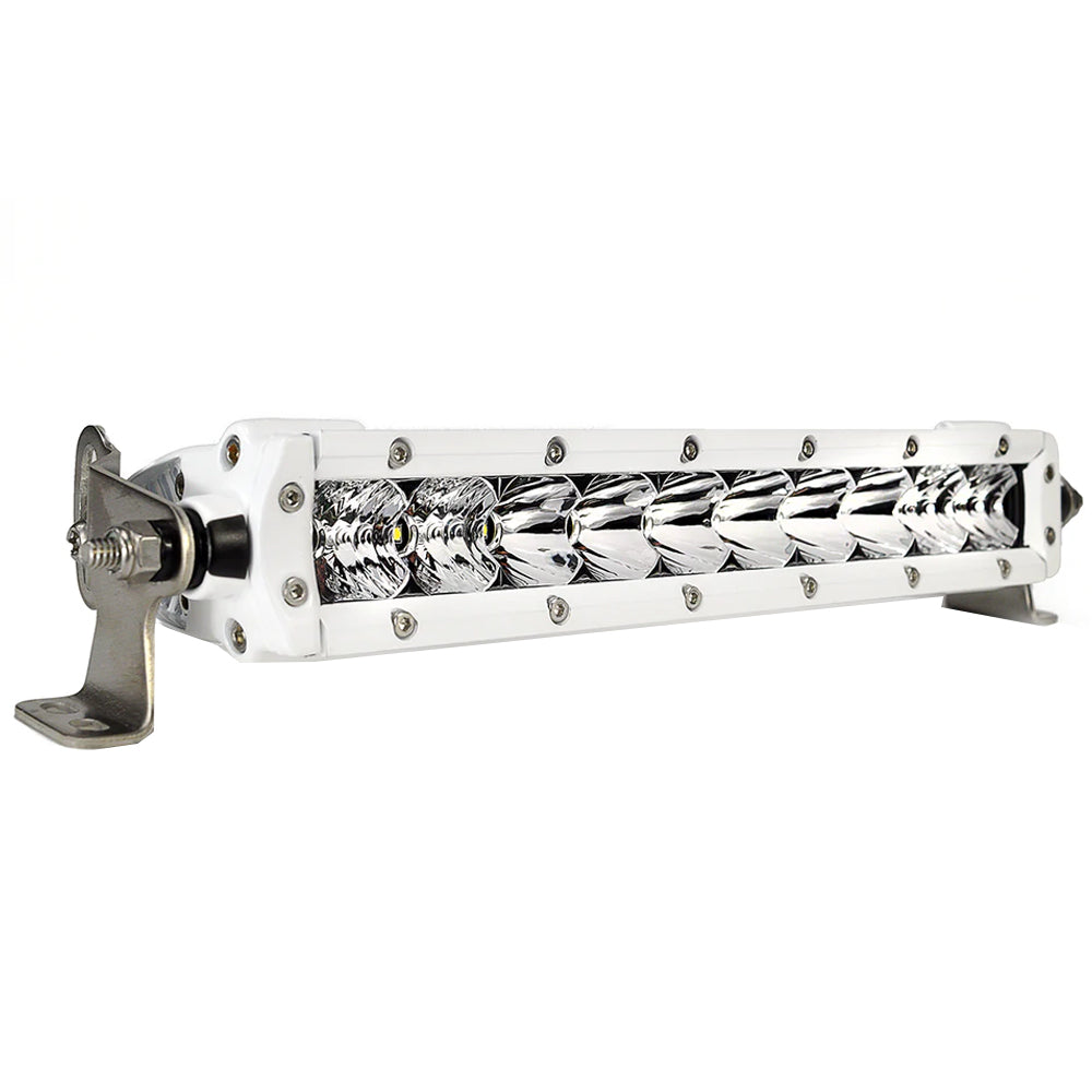 Black Oak Single Row Combo 10in Light Bar - White | SendIt Sailing