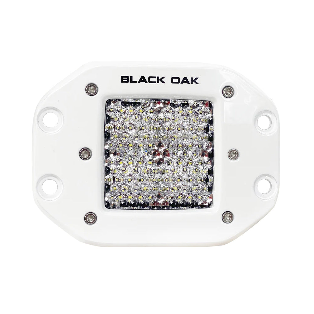 Black Oak Pro Series 2in Flush Mounted Diffused Light - White | SendIt Sailing