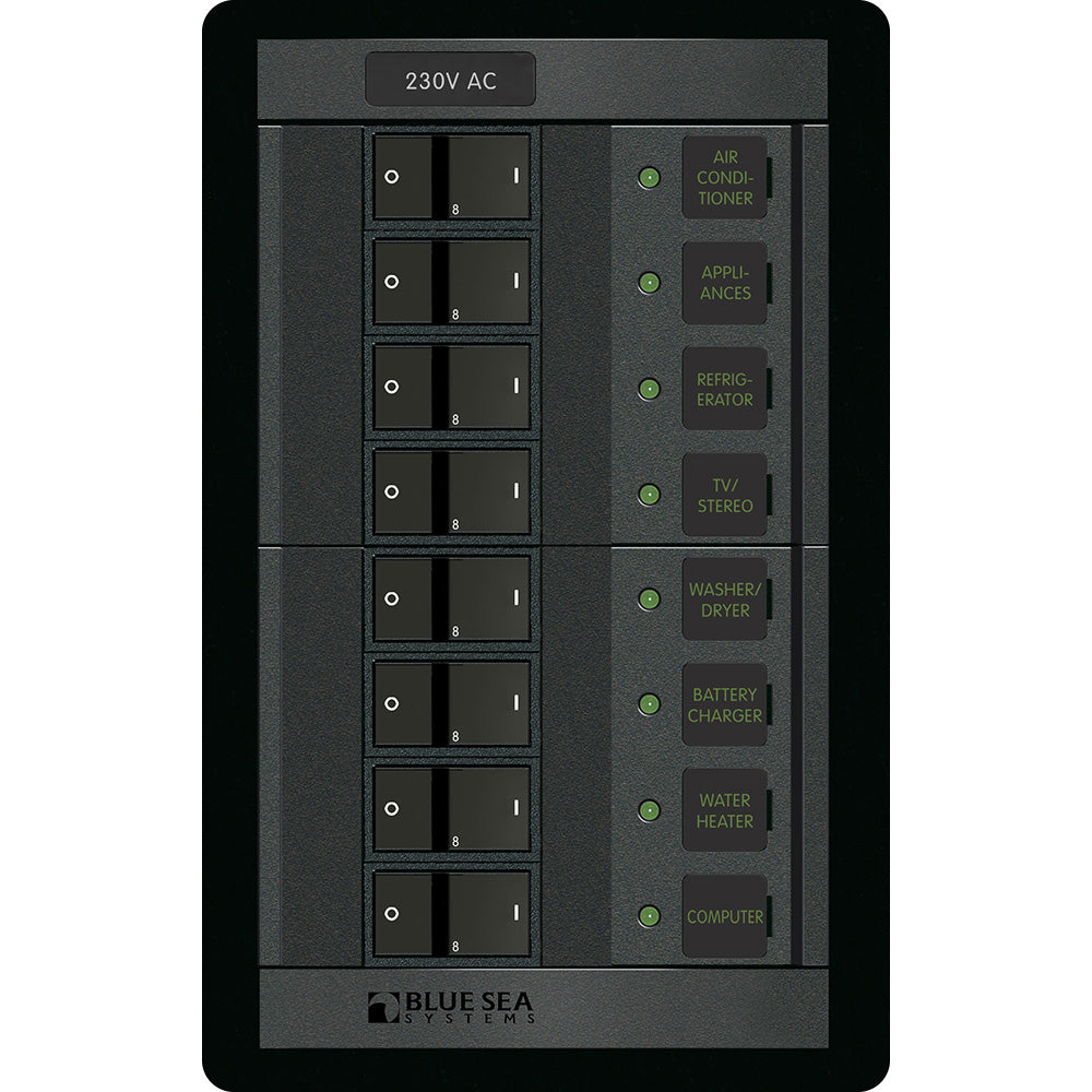 Blue Sea 230 Volt AC 8 Position 360 Panel | SendIt Sailing