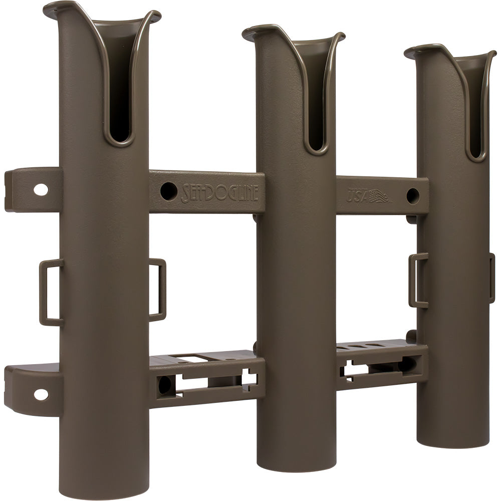 Sea-Dog Triple Threat Three Pole Rod Holder - Flat Dark Earth | SendIt Sailing