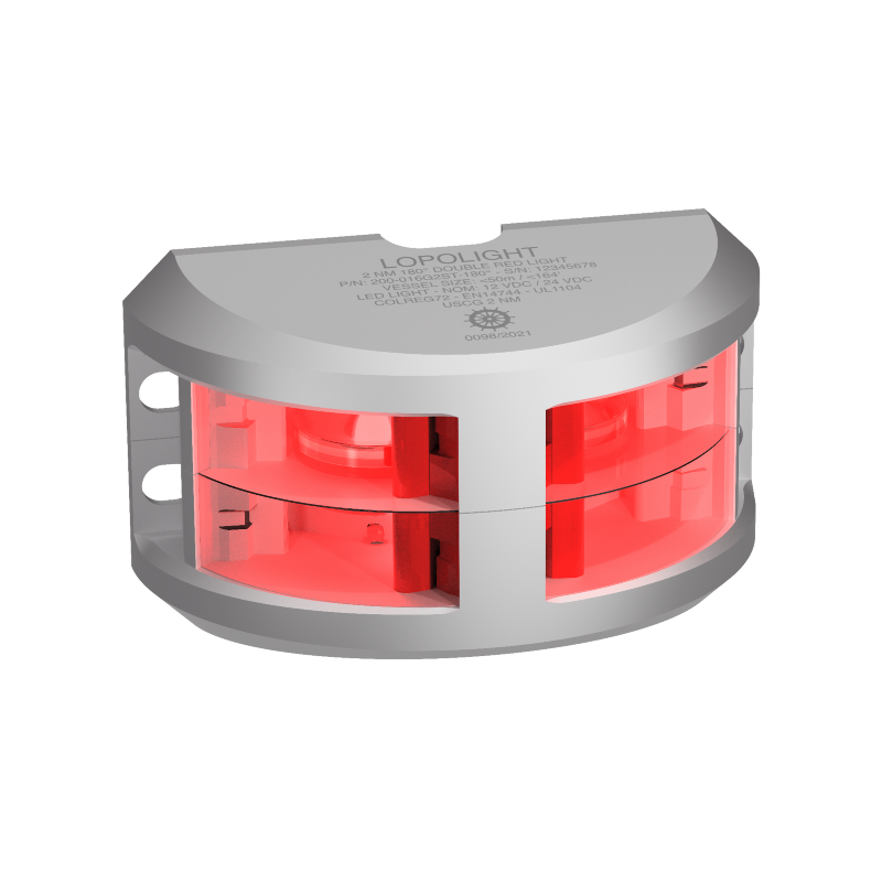 Lopolight 3nm 180 Degree Red Double Silver 20m Cable | SendIt Sailing