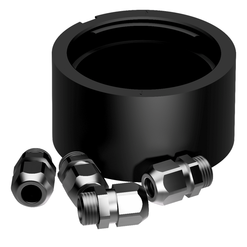 Lopolight Aluminium Mounting Base 4Cd (K-Lock) Black | SendIt Sailing