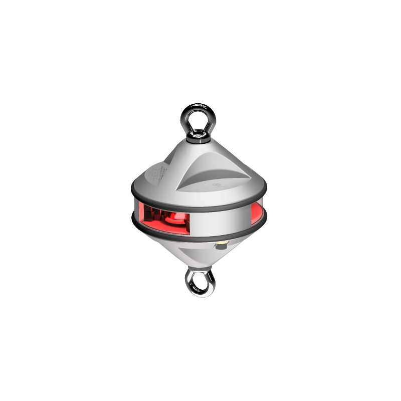 Lopolight 3nm 360 Degree Red Hoist Silver | SendIt Sailing
