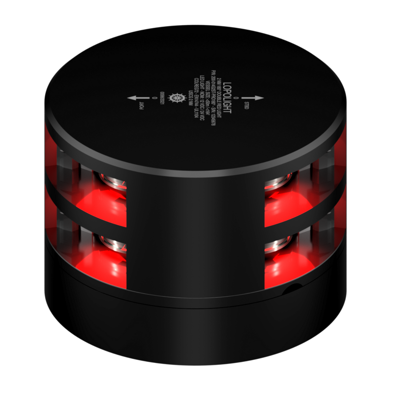 Lopolight 2nm 180 Degree Red Double Black | SendIt Sailing