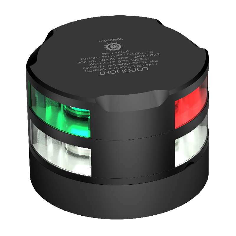 Lopolight 1nm Tri-Color/Anchor/Strobe Black | SendIt Sailing