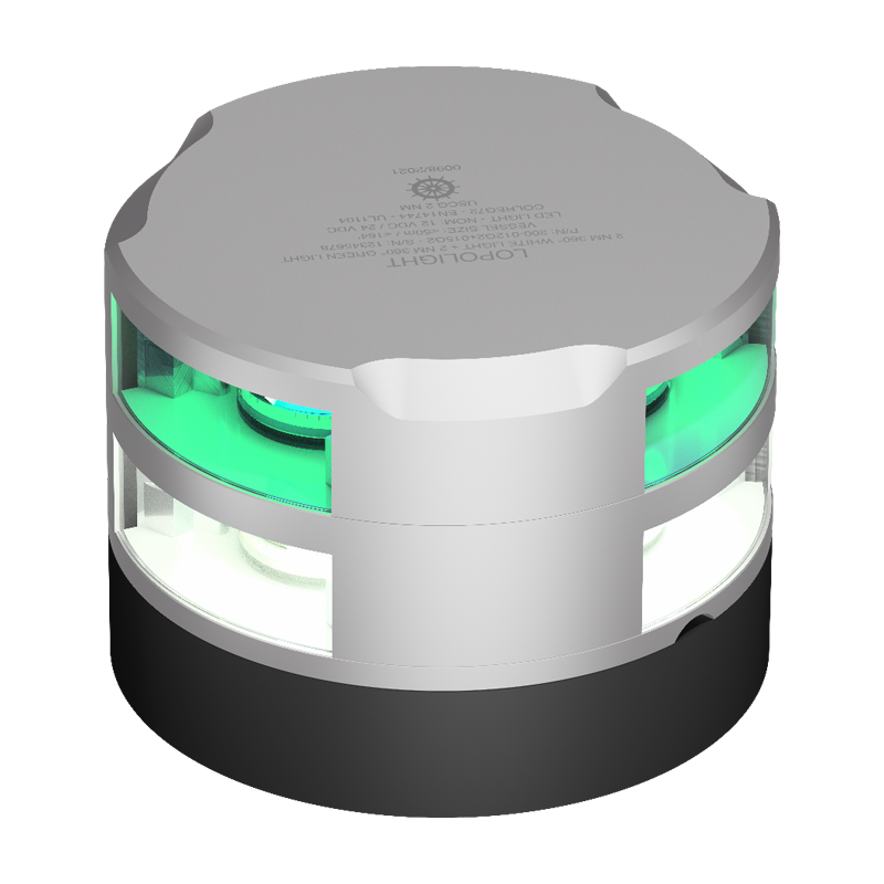 Lopolight 2nm 360 Degree White + 2nm 360 Degree Green Silver | SendIt Sailing