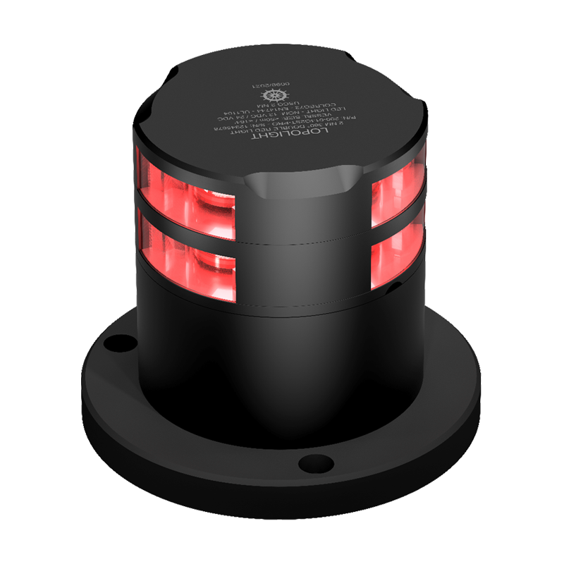 Lopolight 3nm 360 Degree Double Red Black De-Ice | SendIt Sailing