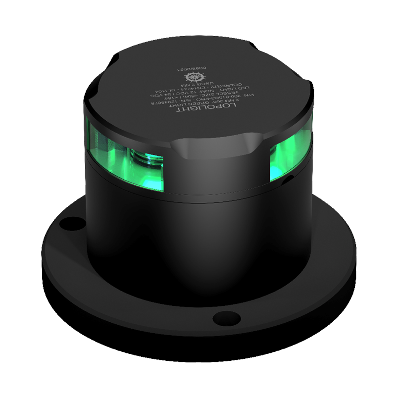 Lopolight 3nm 360 Degree Green Black Ice-Class | SendIt Sailing