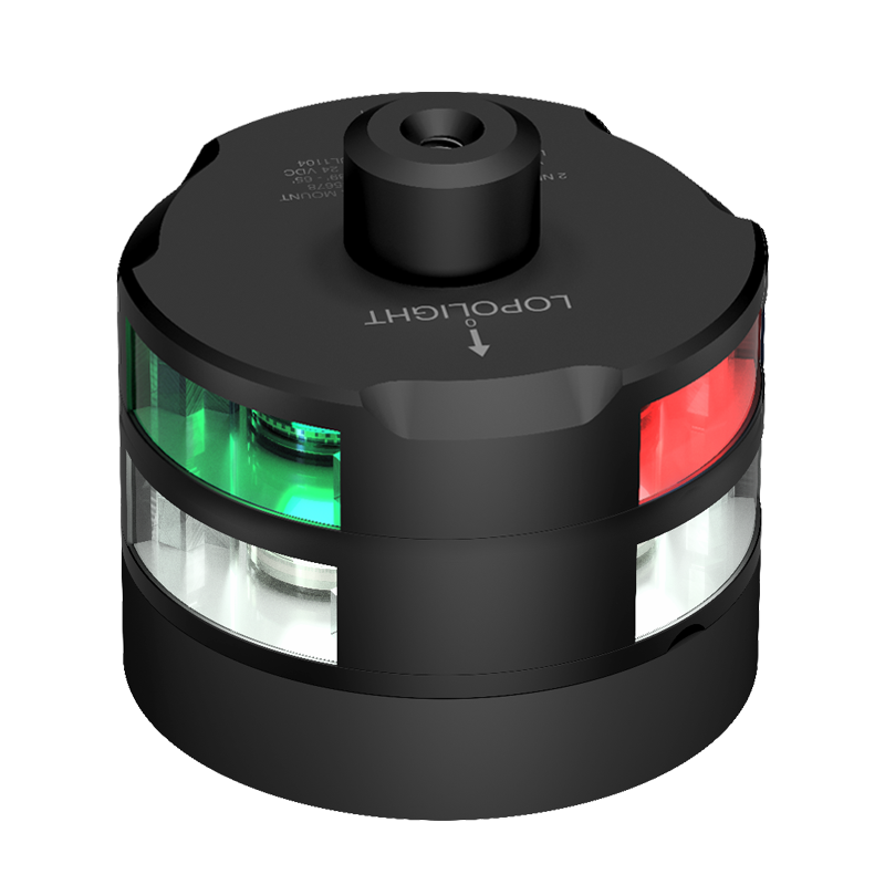 Lopolight 2nm Tri-Anchor with Strobe & Windex Black | SendIt Sailing